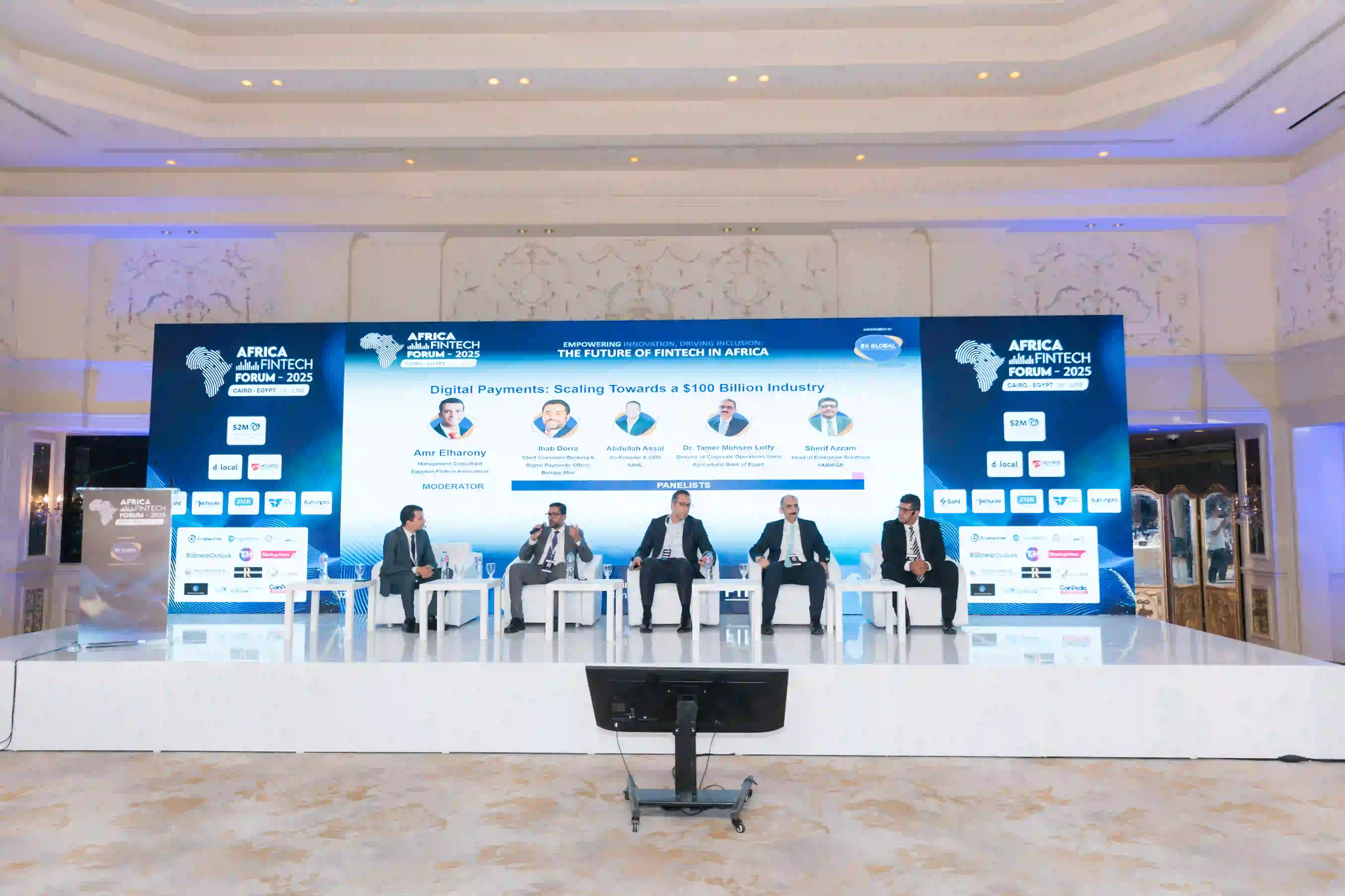 Africa Fintech Forum 2025 panel stage at the Four Seasons