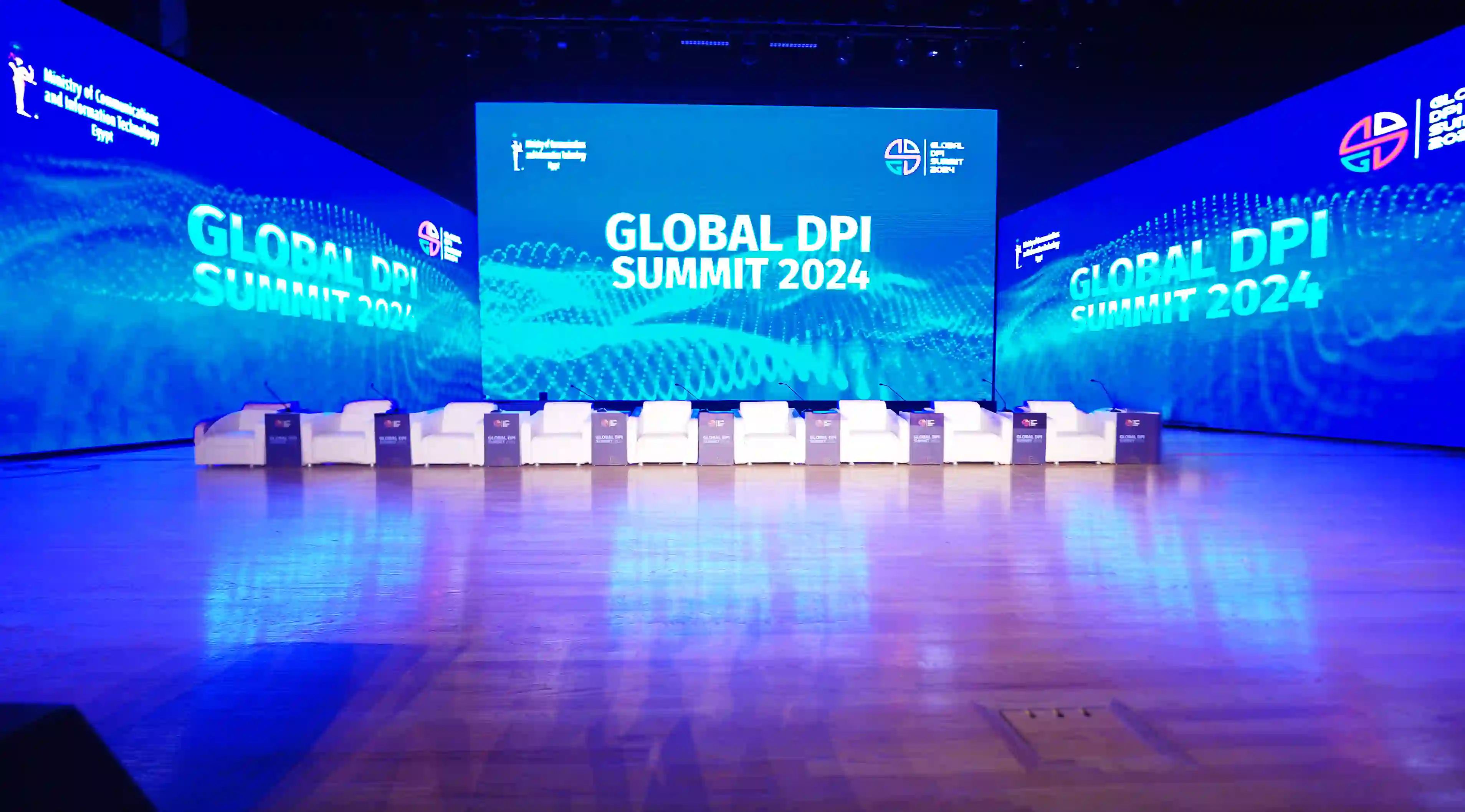 Global DPI Summit 2024 panel stage with wrap-around LED