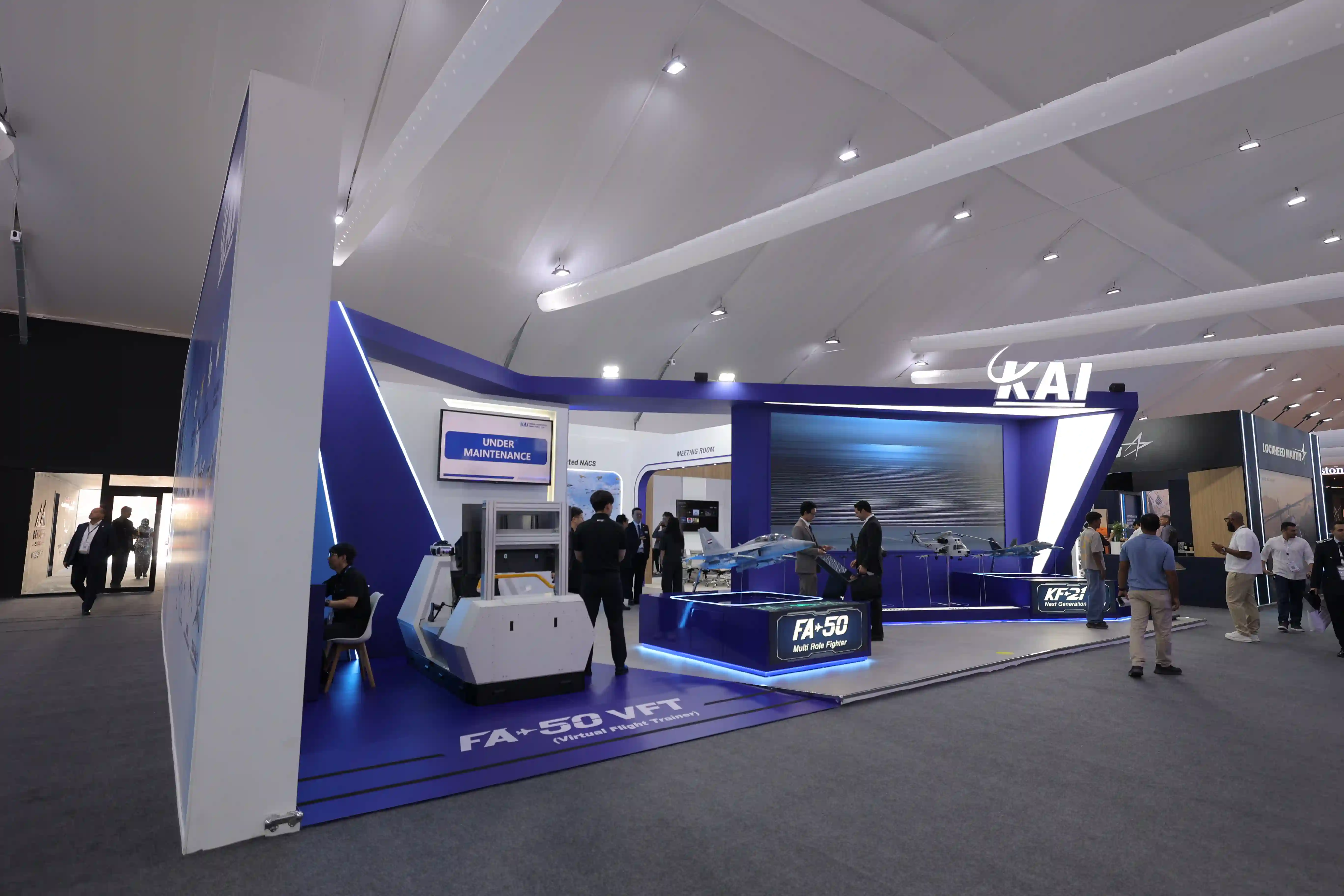 Korea Aerospace Industries (KAI) exhibition stand at Egypt International Airshow