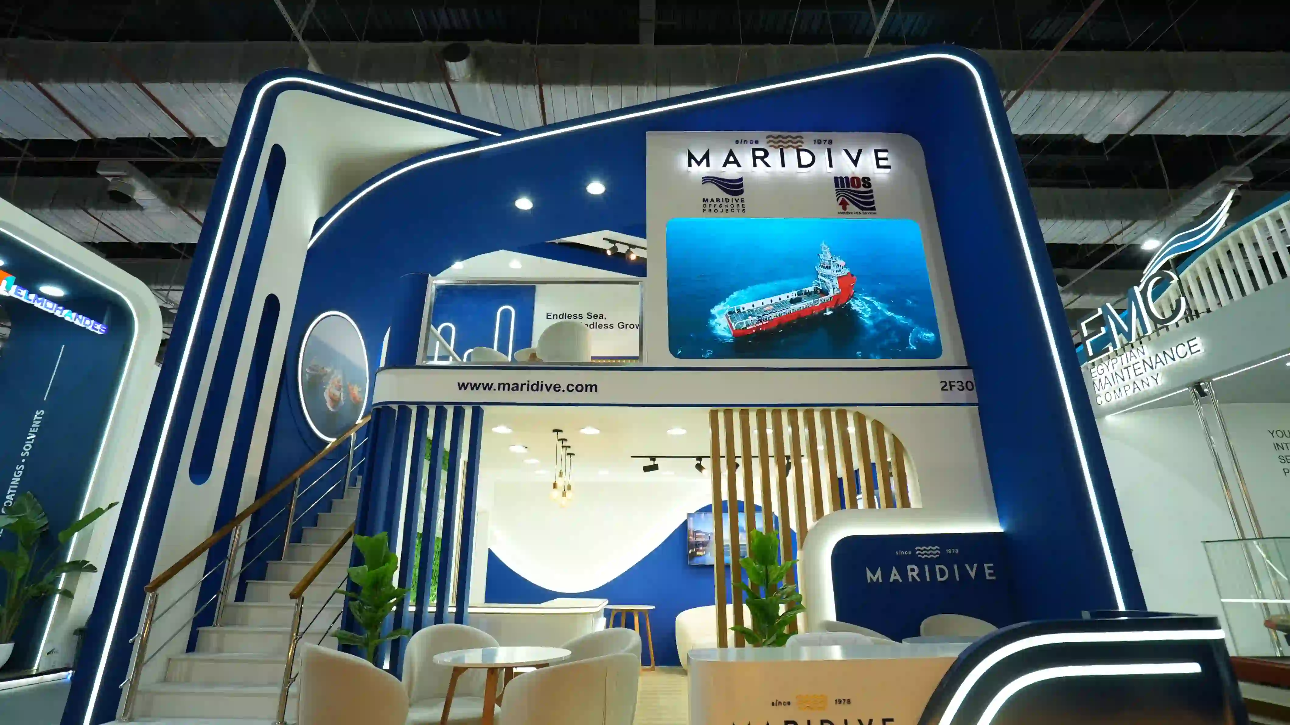 Maridive exhibition stand at Egypt Energy Show (EGYPES) – photo 4