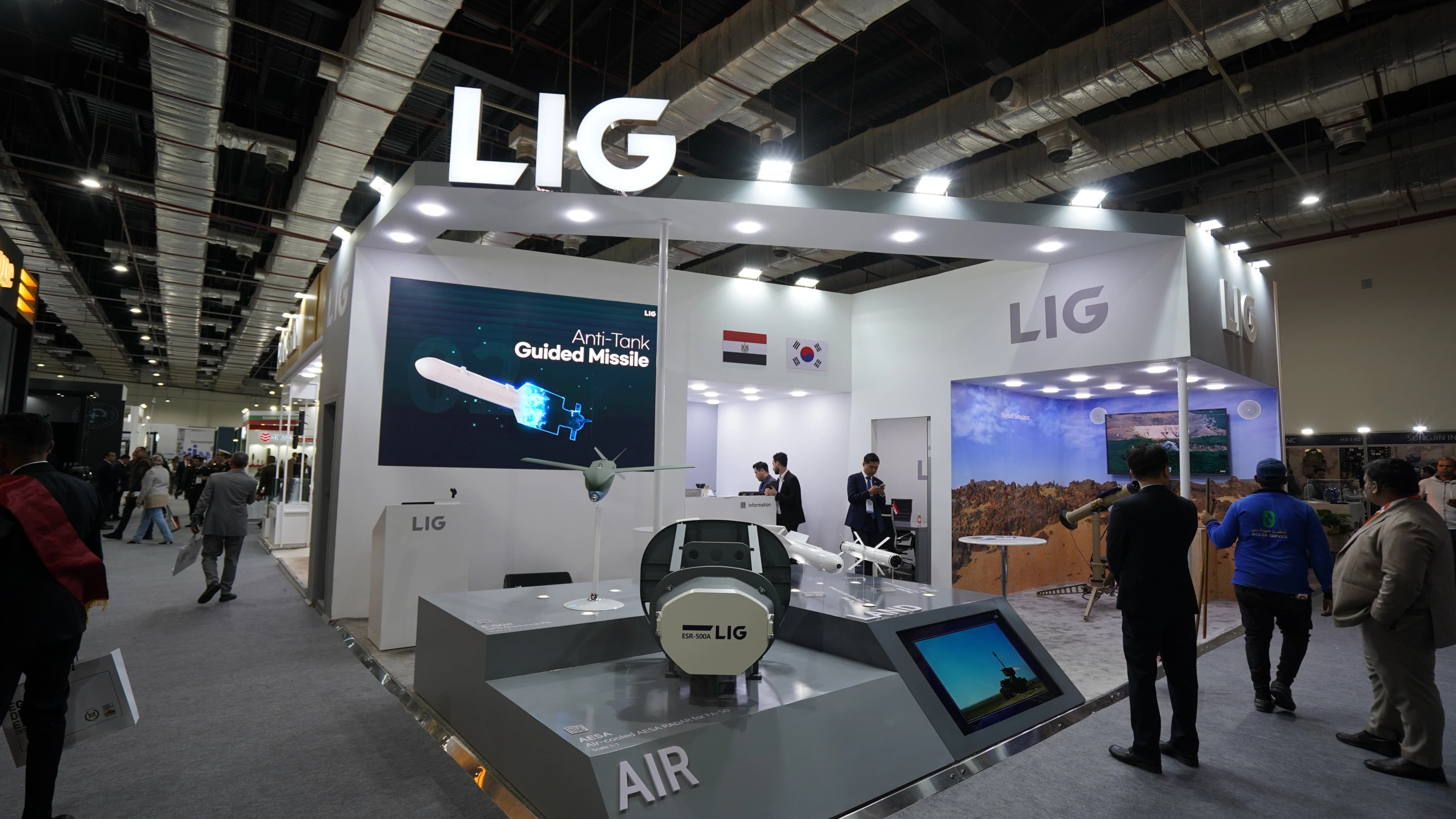 LIG Nex1 exhibition stand at Egypt Defence Expo (EDEX) – photo 2