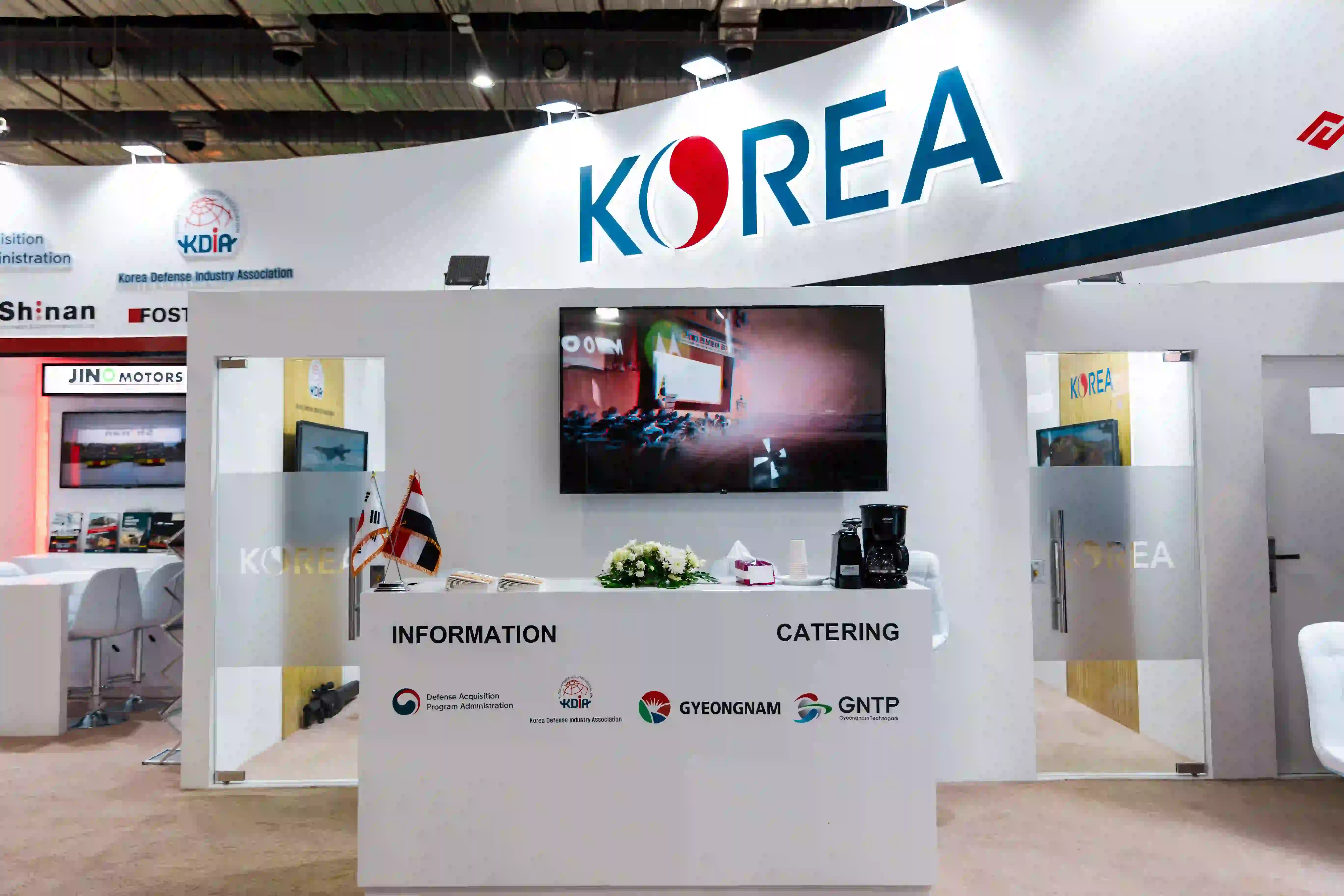 KDIA Korea Pavilion exhibition stand at Egypt Defence Expo (EDEX)