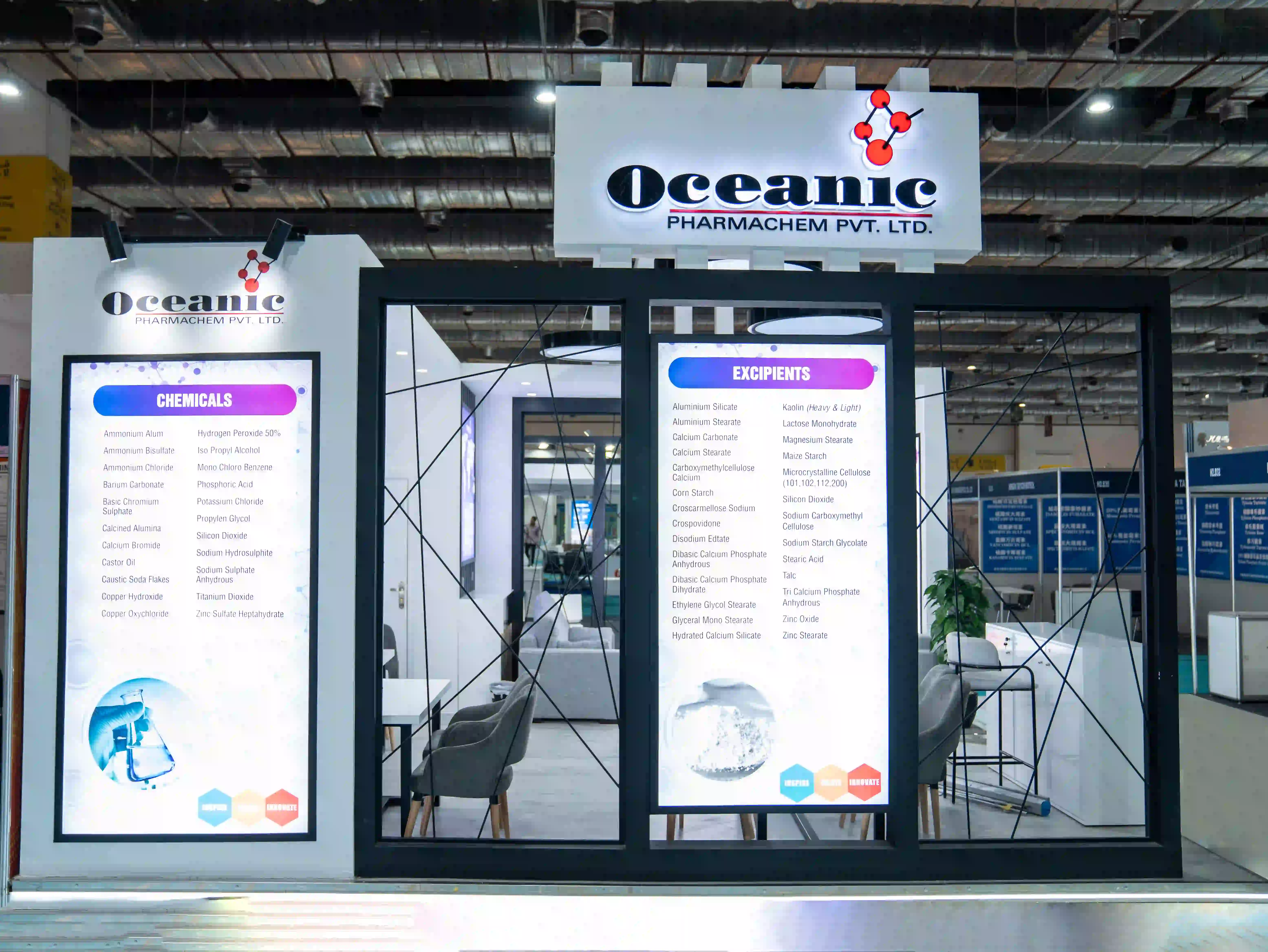 Oceanic Pharmachem exhibition stand at Pharmaconex – photo 2