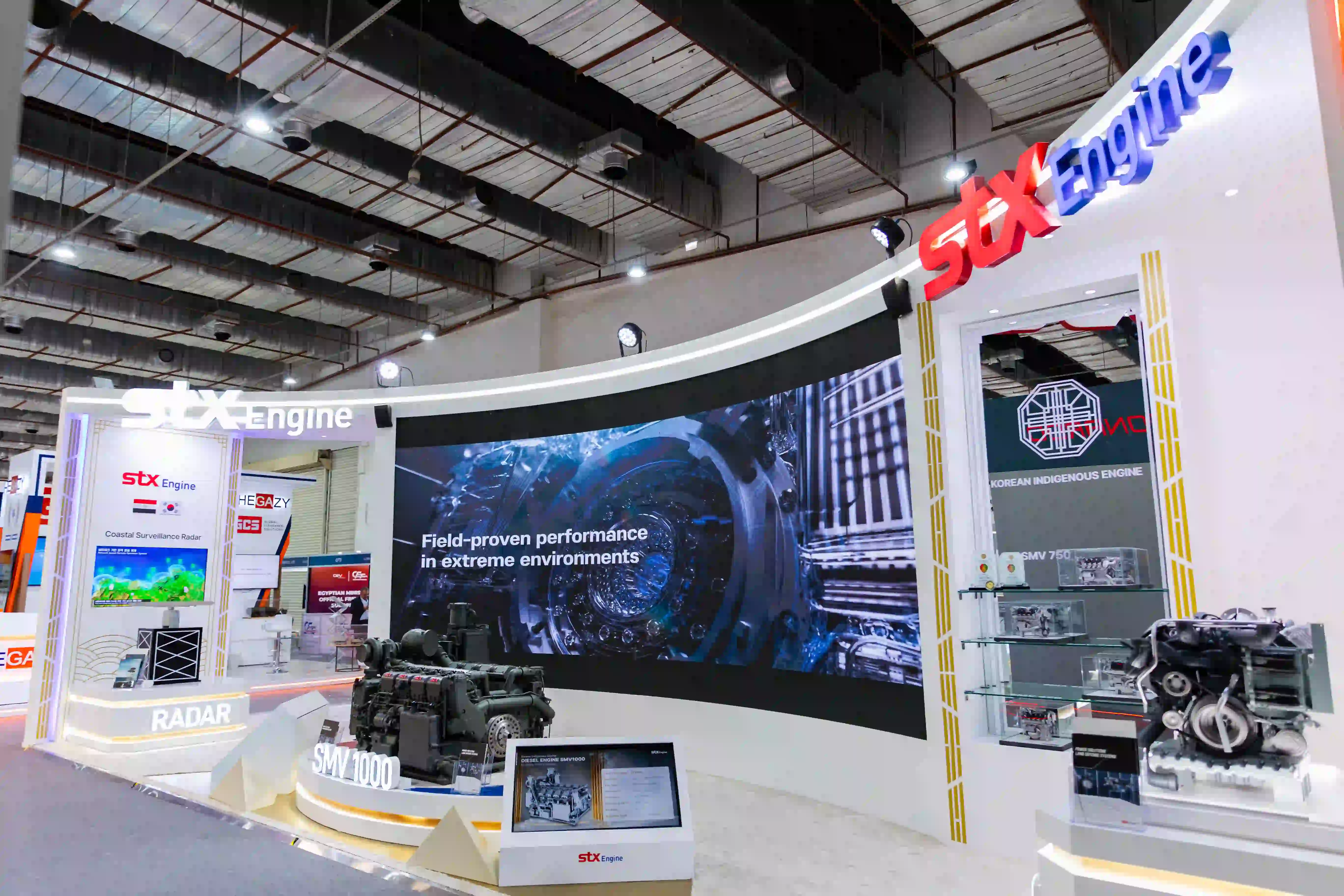 STX Engine exhibition stand at Egypt Defence Expo (EDEX)