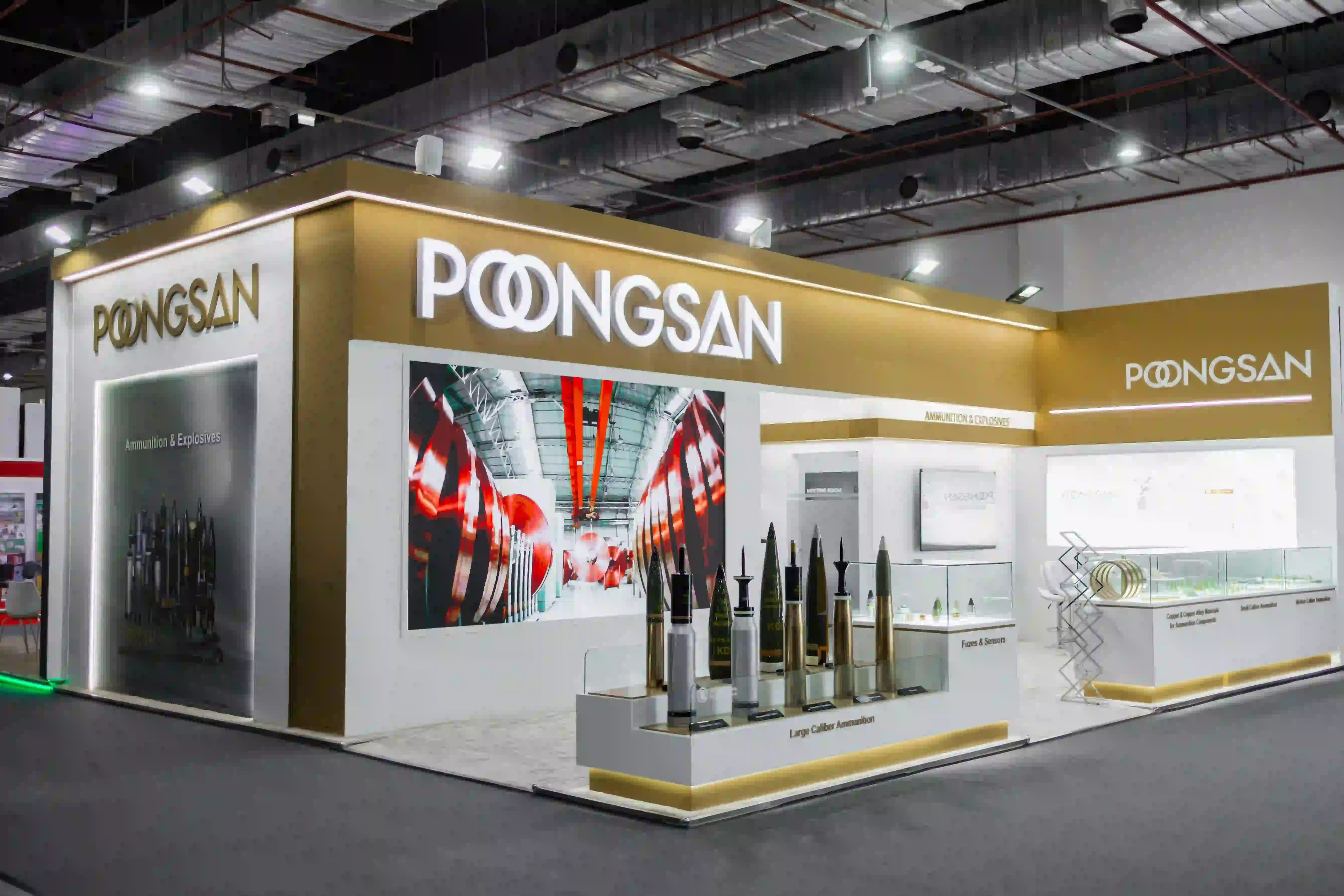 Poongsan Corporation stand at the Egypt Defence Expo (EDEX), Egypt International Exhibition Center