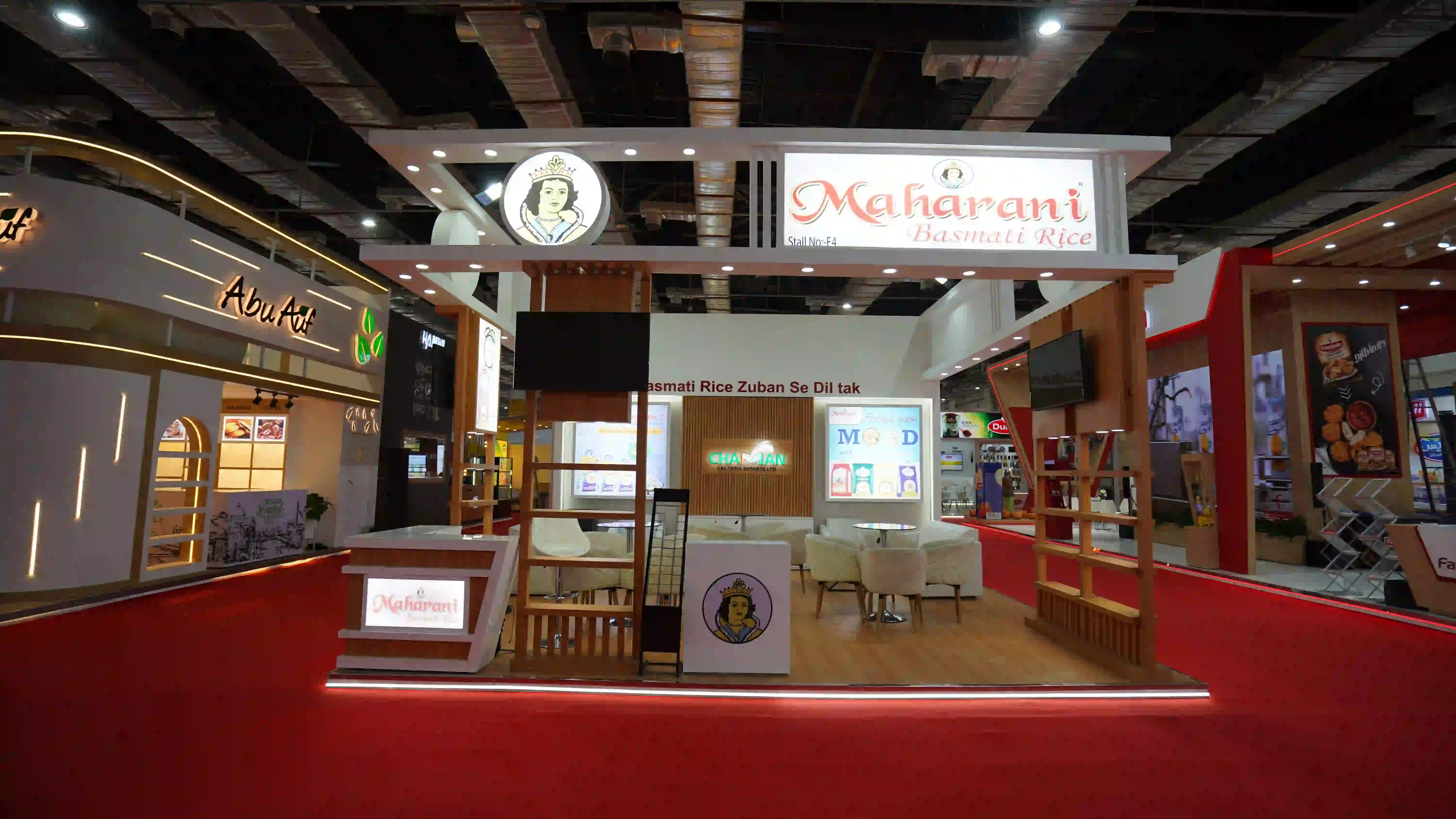 Maharani Basmati Rice exhibition stand at Food Africa